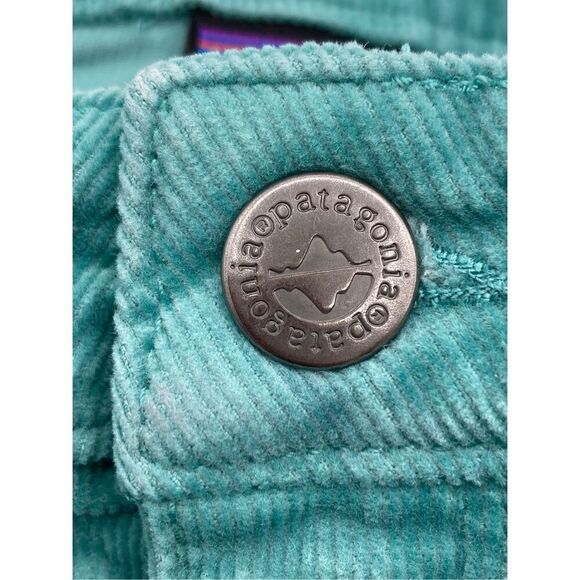 PATAGONIA Teal Green Fitted Corduroy Men’s Skinny Jeans Pants Size 29 Low Waist - Picture 5 of 15
